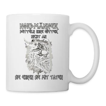 Wikinger Heiden Nordmänner Heidnisches Wikinger - Tasse - Weiß - Rechts