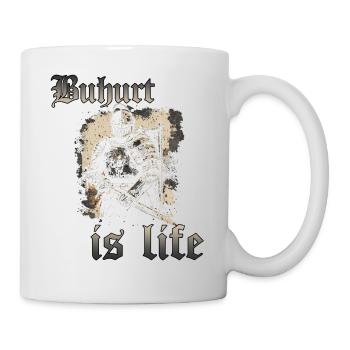Buhurt Is Life Knight Games HEMA Knight Tournament - Mug blanc - blanc - Droite