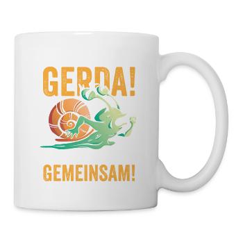 Das ist Gerda! wir joggen gemeinsam! - Tasse - Weiß - Rechts