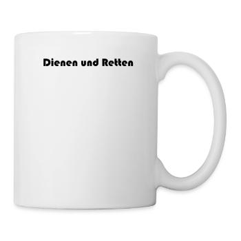 Feuerwehr - Dienen und Retten - Tasse - Weiß - Rechts
