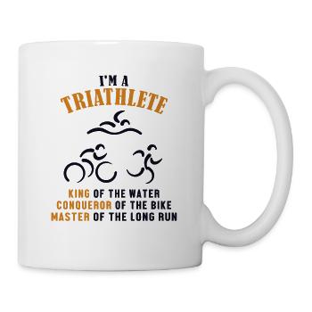 Triathlète King Conqueror Master Professionnel de l’entraînement - Mug blanc - blanc - Droite