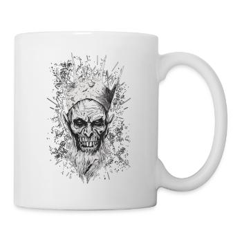 Gothic King Throne Horror Skull Horror Dark Creppy - Mug - white - Right