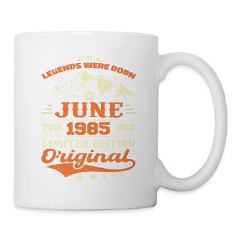 Juin 1985 Anniversaire Né en 1985 Juin Cadeau - Mug blanc - blanc - Droite