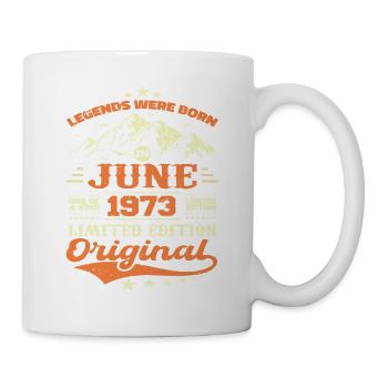 Juin 1973 Anniversaire Né en 1973 Juin Cadeau - Mug blanc - blanc - Droite