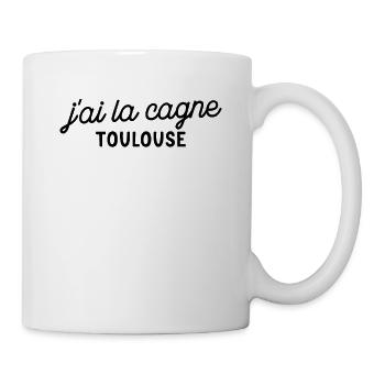 "J'ai la cagne" à Toulouse - Mug blanc - blanc - Droite
