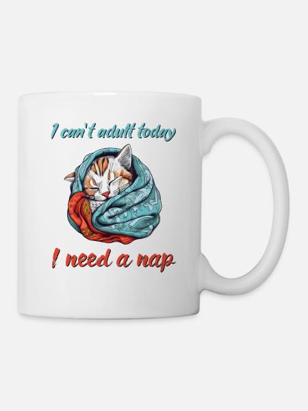 I cant adult today - Tasse - Weiß