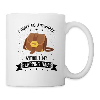 Citation Larper pour les jeux de rôle GN et fantastiques - Mug blanc - blanc - Droite