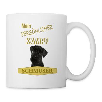 Persönlicher Kampfschmuser - Riesenschnauzer - Tasse - Weiß - Rechts