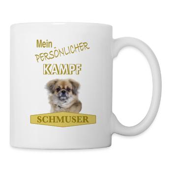 Persönlicher Kampfschmuser - Tibet Spaniel - Tasse - Weiß - Rechts