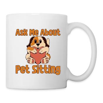 Posez-moi des questions sur Pet Sitting 2 - Mug blanc - blanc - Droite