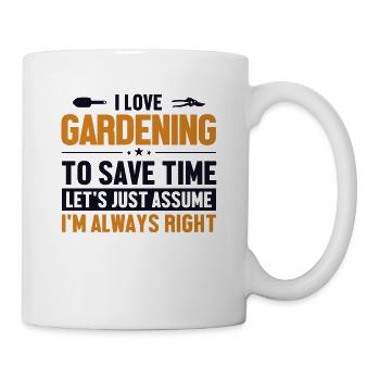Jardinage Supposons que j’ai raison jardin potager - Mug blanc - blanc - Droite