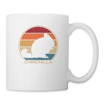 Retro Kurzschwanz Langschwanz Langhaar Züchter - Tasse - Weiß - Rechts