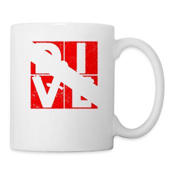Tauchen Taucher Tauchen Schnorchler Schnorcheln - Tasse - Weiß - Rechts