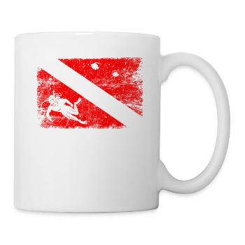 Dive Master Professionelle Taucher Tauchen Flaggen - Tasse - Weiß - Rechts