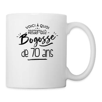 Cadeau D'anniversaire Pour Un Bogosse De 70 Ans - Mug blanc - blanc - Droite