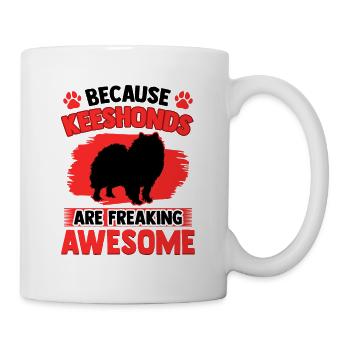 Wolfsspitz ist fantastisch Deutscher Keeshond - Tasse - Weiß - Rechts