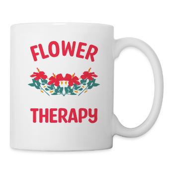 Flower Arranging Is My Therapy Floristry Florist - Mug - white - Right
