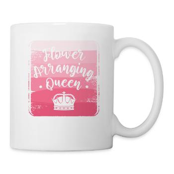 Flower Arranging Queen Floristry Florist - Mug - white - Right