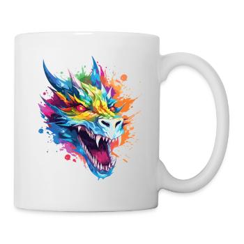 Dragon Fantasy Magic Mysticism Creature Animal Colorful - Mug - white - Right
