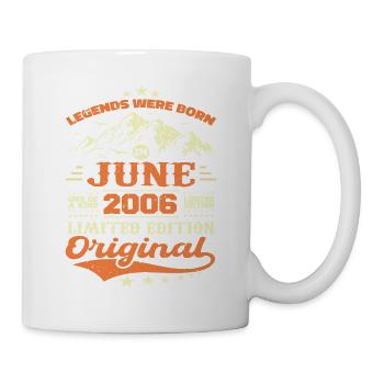 Juin 2006 Anniversaire Né en 2006 Juin Cadeau - Mug blanc - blanc - Droite