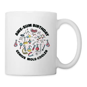Wissenschaft Thema Geburtstagsfeier Chemie - Tasse - Weiß - Rechts