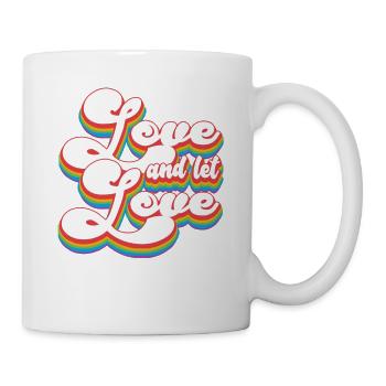 Pride Month LGBTQ - Love and Let Love - Mug - white - Right