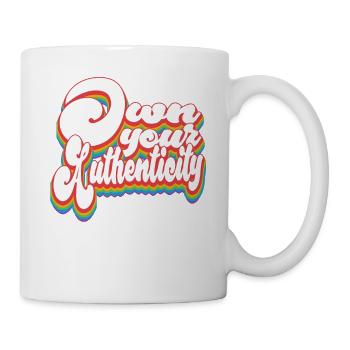 Own Your Authenticity - Pride Month LGBTQ - Mug - white - Right