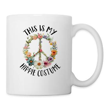 Hippie Peace Sign Peace Flowers Flower Child - Mug blanc - blanc - Droite