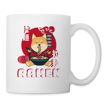 Shiba Inu Eating Ramen - Mug - white - Right