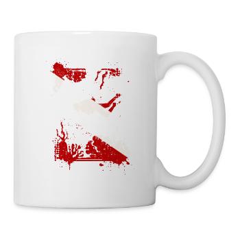 Scuba Dive Flag Tieftauchen Divemaster Tauchlehrer - Tasse - Weiß - Rechts