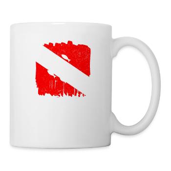 Tauchlehrer Taucher Tieftauchen Divemaster Student - Tasse - Weiß - Rechts