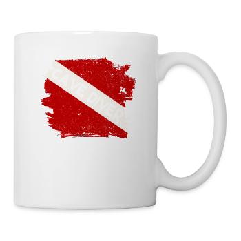 Höhlentauchlehrer Divemaster Tieftauchlehrer - Tasse - Weiß - Rechts