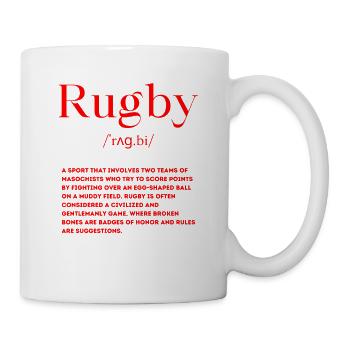 Rugby Definition Language English - Mug - white - Right