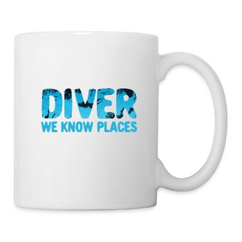 Always be nice to a diver Funny Diving - Mug - white - Right
