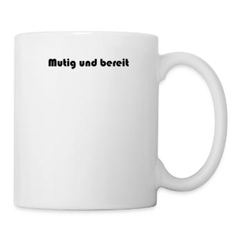 Feuerwehr - Mutig und bereit - Tasse - Weiß - Rechts