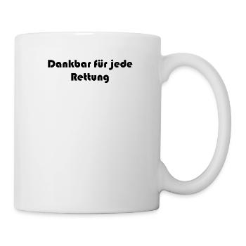 Feuerwehr - Dankbar für jede Rettung - Tasse - Weiß - Rechts