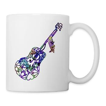 Gitarre - Tasse - Weiß - Rechts
