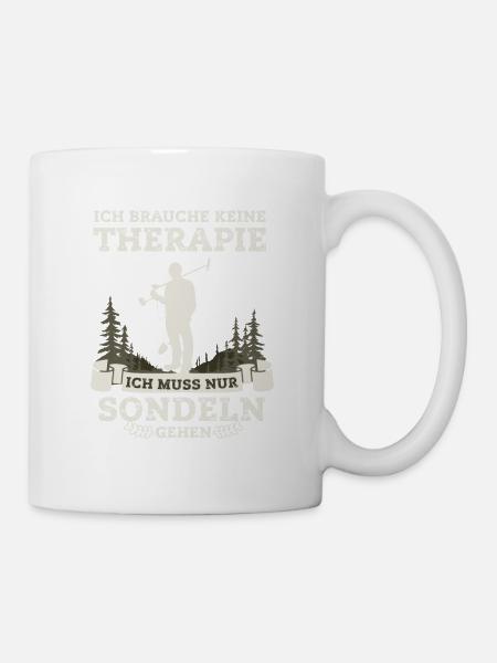 Sondel Therapie Sondelgänger Metalldetektor - Tasse - Weiß