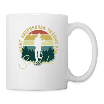 Träume von Sondeln Sondelgänger Metalldetektor - Tasse - Weiß - Rechts