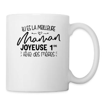 joyeuse première fête des mères - Mug blanc - blanc - Droite