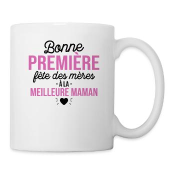 Body bébé meilleure maman première fête des mères - Mug blanc - blanc - Droite