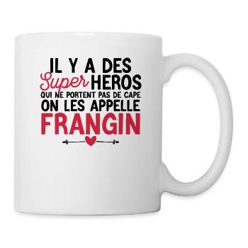 Frangin super héros - Mug blanc - blanc - Droite