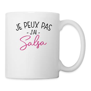 J'ai salsa Cadeau humour personnalisé - Mug blanc - blanc - Droite