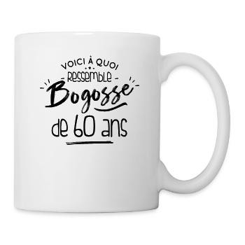 bogosse 60 ans cadeau humour anniversaire 60 ans - Mug blanc - blanc - Droite