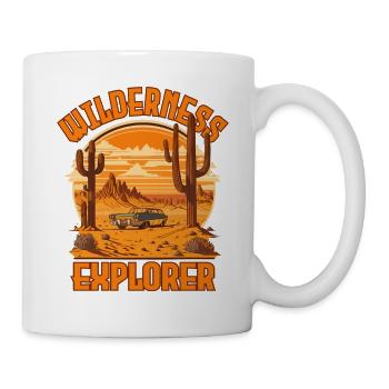 WILDERNESS EXPLORER Retro style - Mug - white - Right