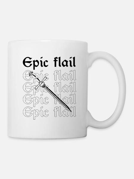 Jeu de rôle en direct pour PNJ et jeu de rôle RPG - Mug blanc - blanc