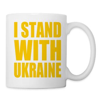 I stand with ukraine - Mug blanc - blanc - Droite