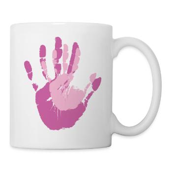 Maman et moi palmiers - Mug blanc - blanc - Droite