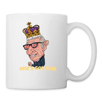Man hat das, König Charles III. - God Save The - Tasse - Weiß - Rechts