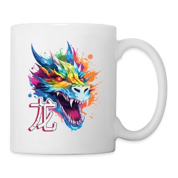Dragon Chinese Fantasy Magic Mysticism Colorful - Mug - white - Right